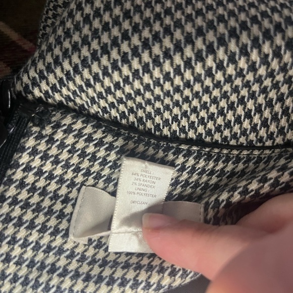 LOFT Houndstooth Skirt Size 8 - Picture 4 of 6